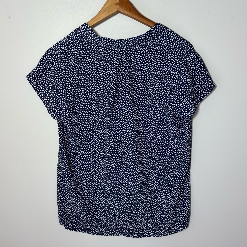Halogen Blue Patterned Women's Top - Picture 8 of 8